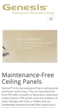 Mobile Screenshot of genesisceilingpanels.com